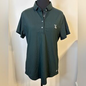 Greyson Ladies Hunter Green “Scarlett” Short sleeve Polo. Size Large.